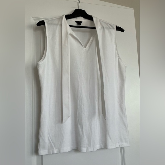 Ann Taylor Tops - Ann Taylor White Sleeveless Top